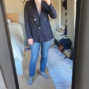 Sezane blue wool blazer